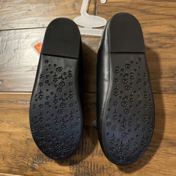 New kids ballet flats with bows black dress shoes size 13 - Picture 4 of 5
